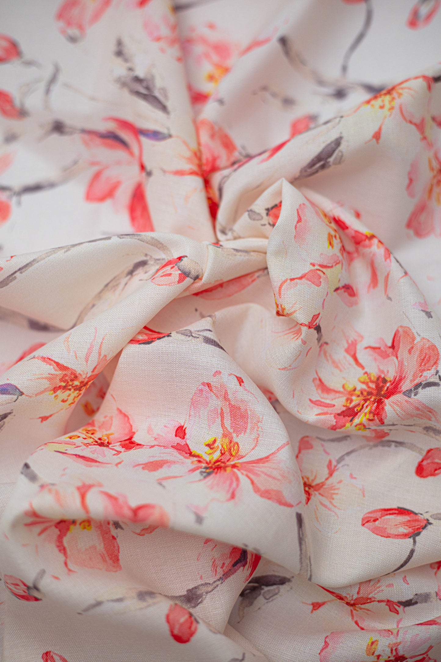 Spring Blush Linen Fabric