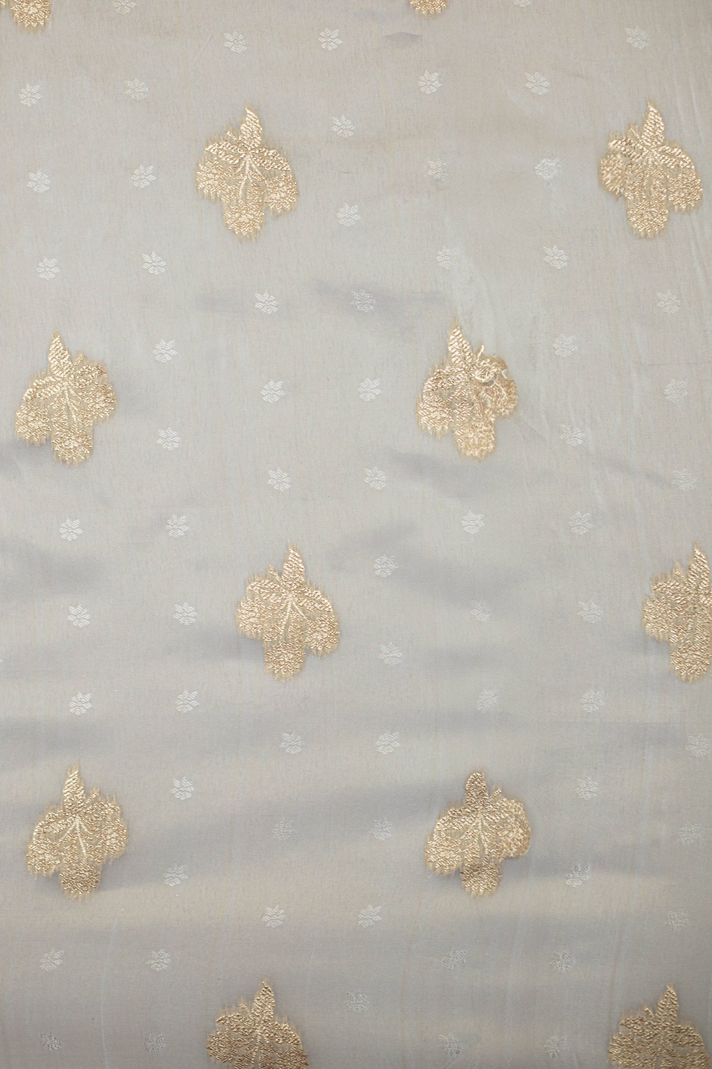 Ivory Bloom Tissue Fabric