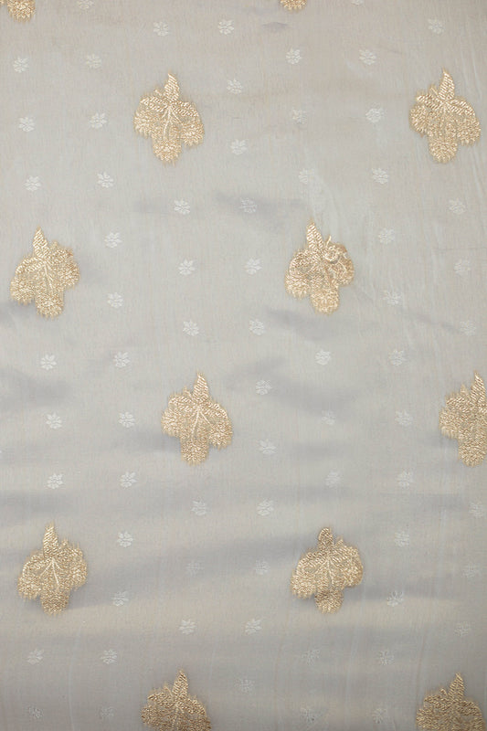 Ivory Bloom Tissue Fabric