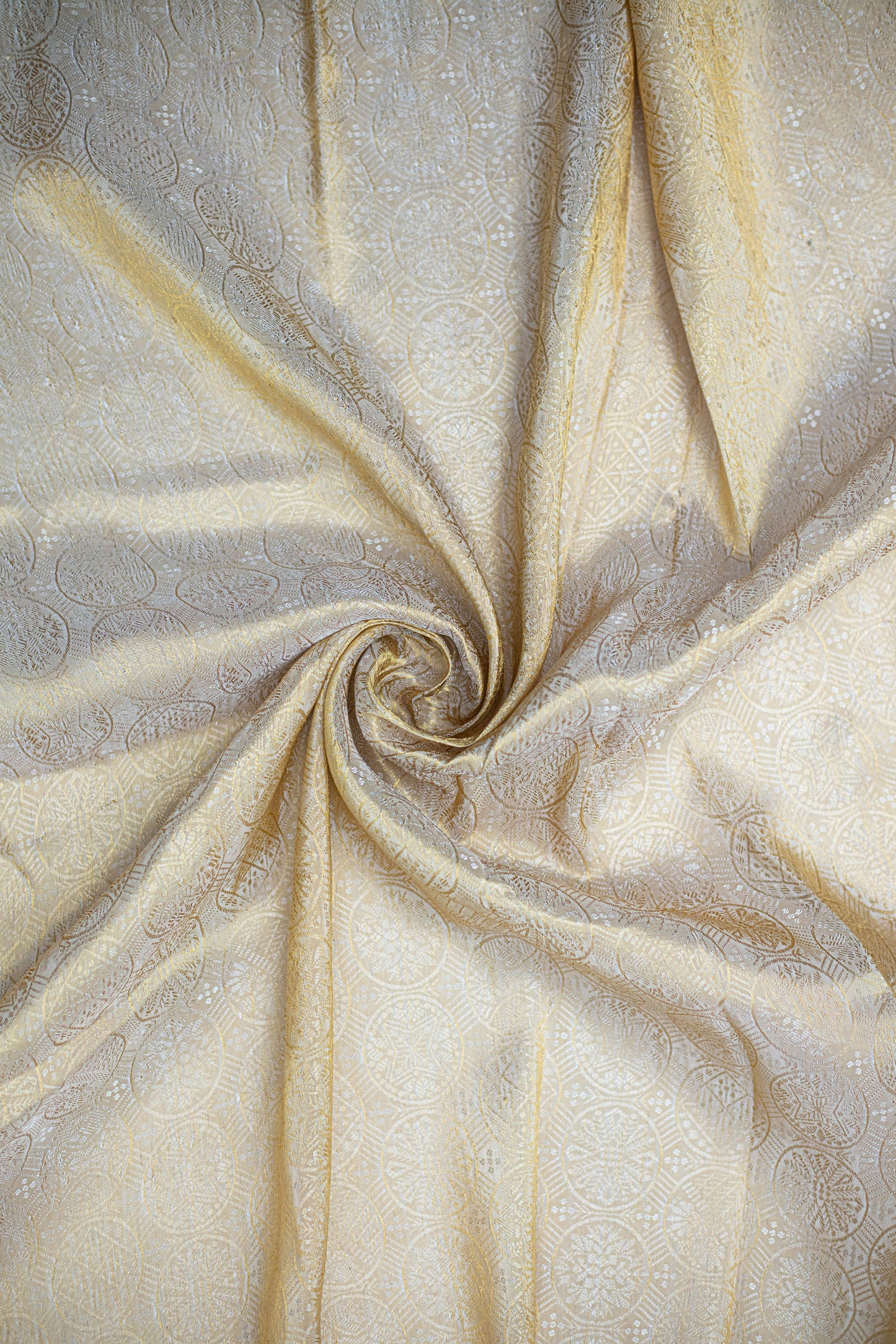 Nawab Circle Weave Tanchoi Fabric