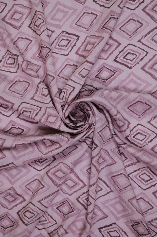 Mystic Layers Diamond Print Viscose Fabric