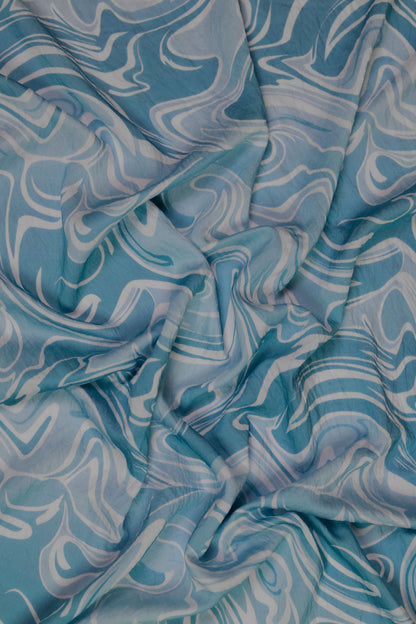 Amber Waves Viscose Nylon Printed Fabric