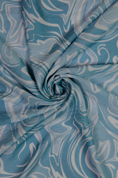 Amber Waves Viscose Nylon Printed Fabric