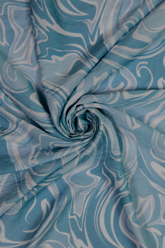 Amber Waves Viscose Nylon Printed Fabric