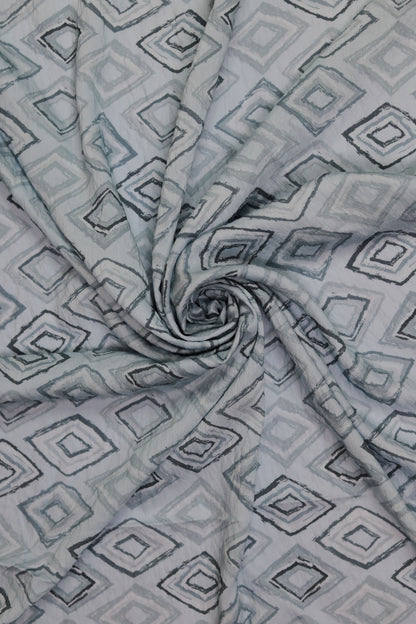 Mystic Layers Diamond Print Viscose Fabric