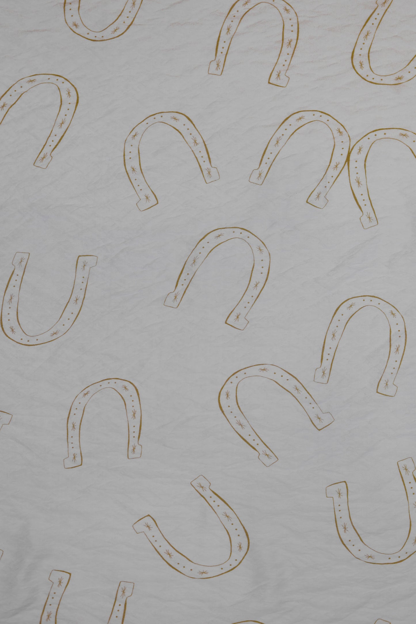 Horseshoe Luxe Minimal Printed Viscose Blend Fabric