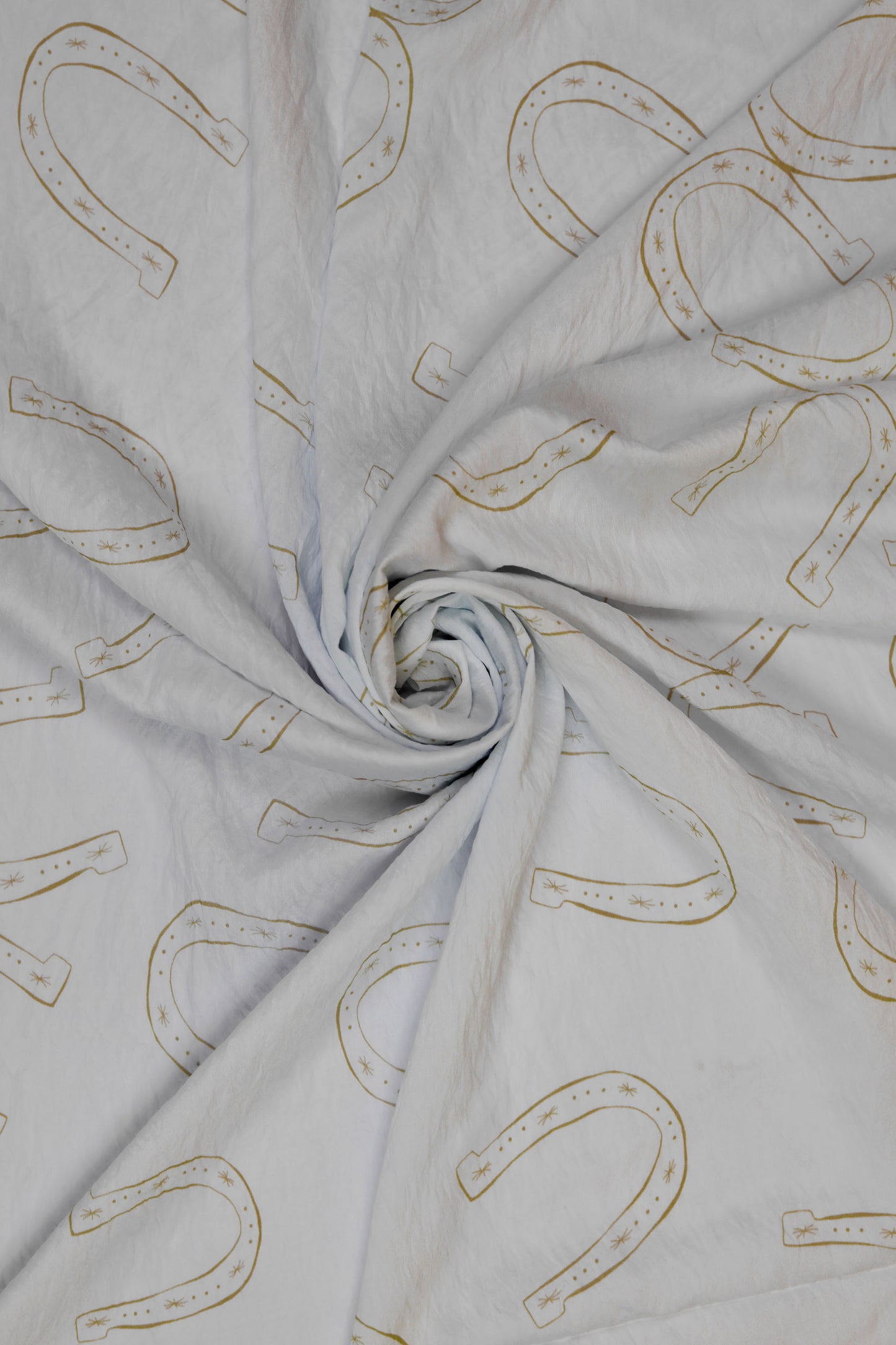 Horseshoe Luxe Minimal Printed Viscose Blend Fabric
