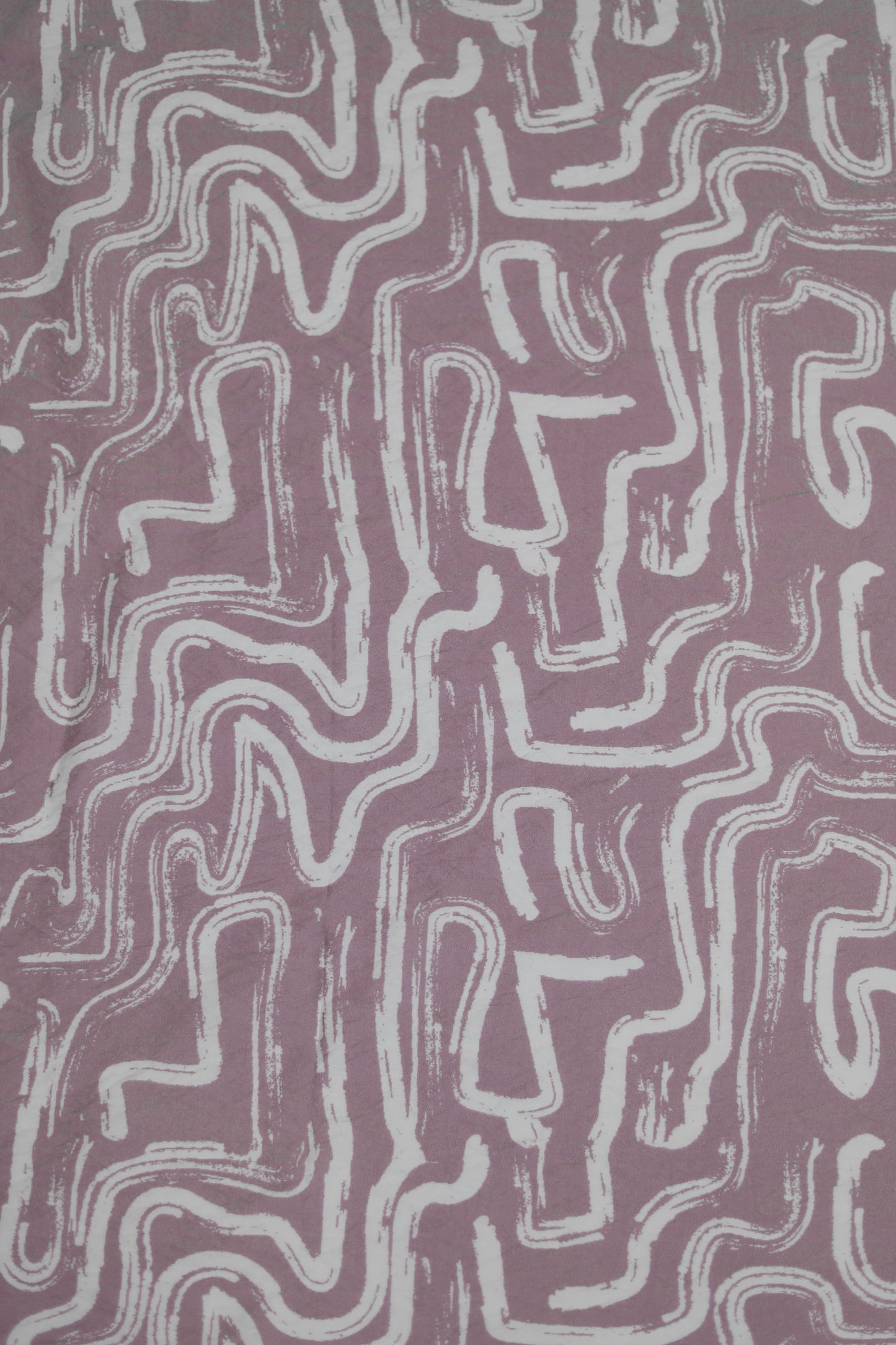 Zen Flow Abstract Brushstroke Viscose Blend Fabric