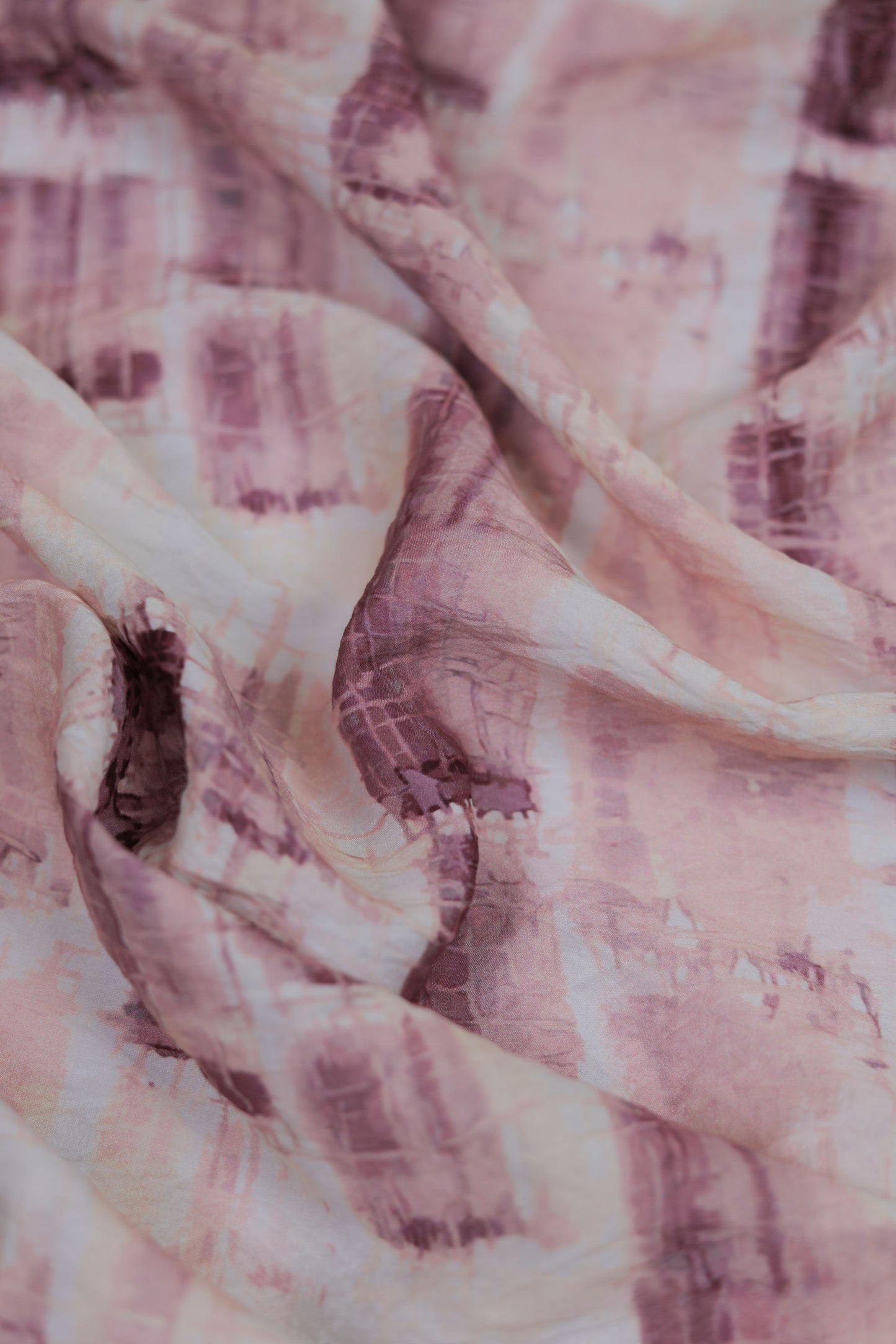 Ethereal Mauve Watercolor Viscose Fabric