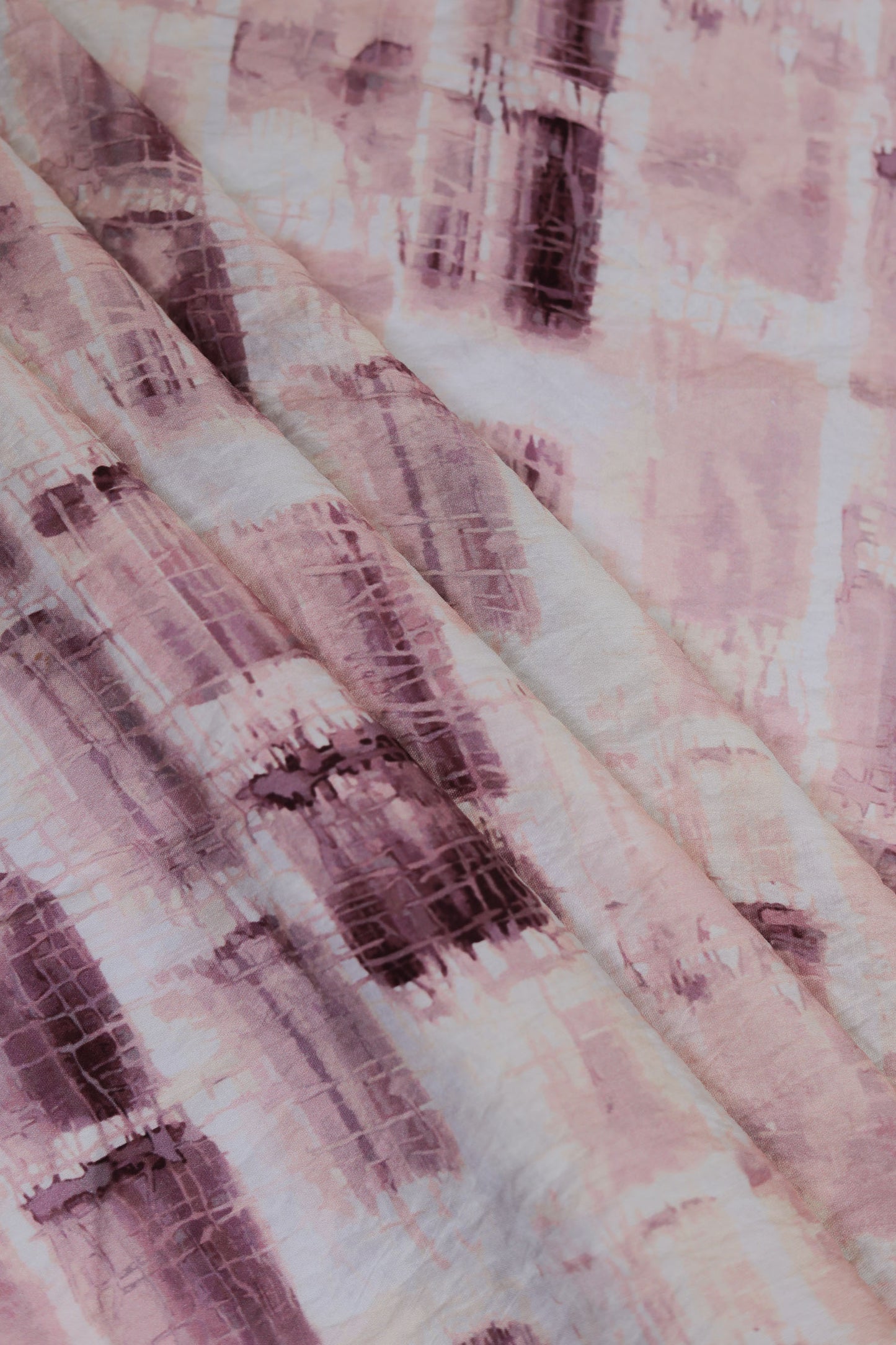 Ethereal Mauve Watercolor Viscose Fabric
