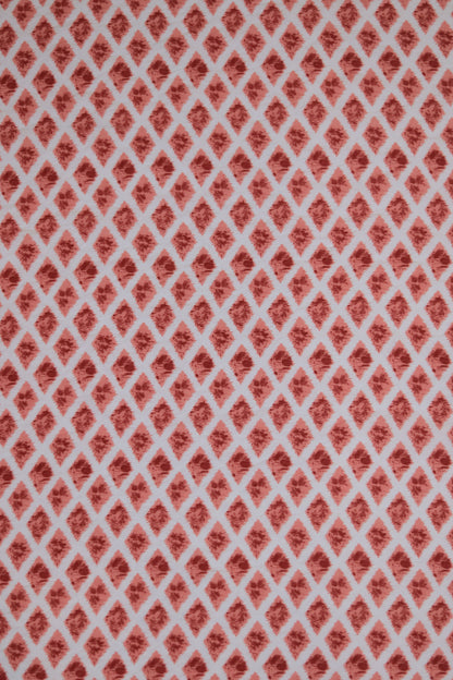 Diamond Drift Indigo Ikat Viscose Fabric