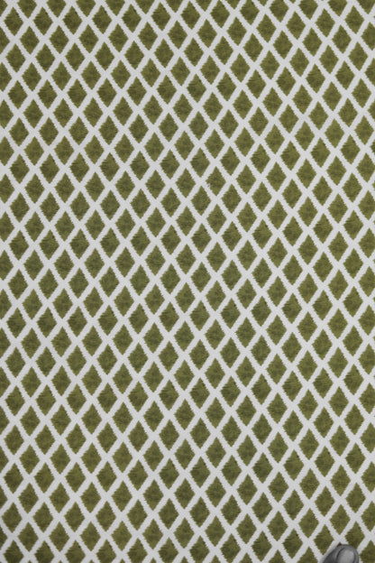 Diamond Drift Indigo Ikat Viscose Fabric