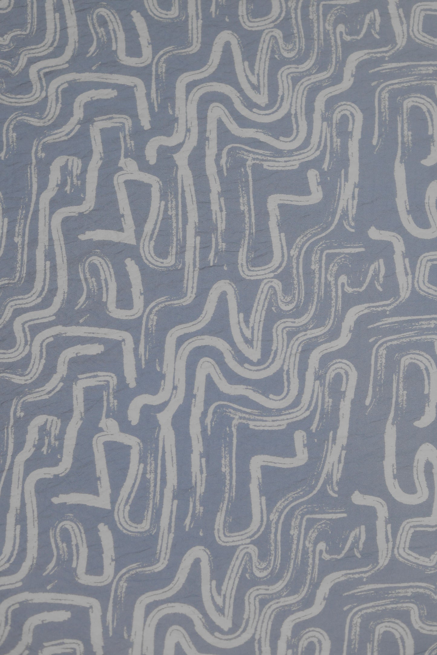 Zen Flow Abstract Brushstroke Viscose Blend Fabric
