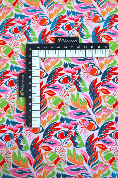 Flora Fiesta French Crepe Fabric