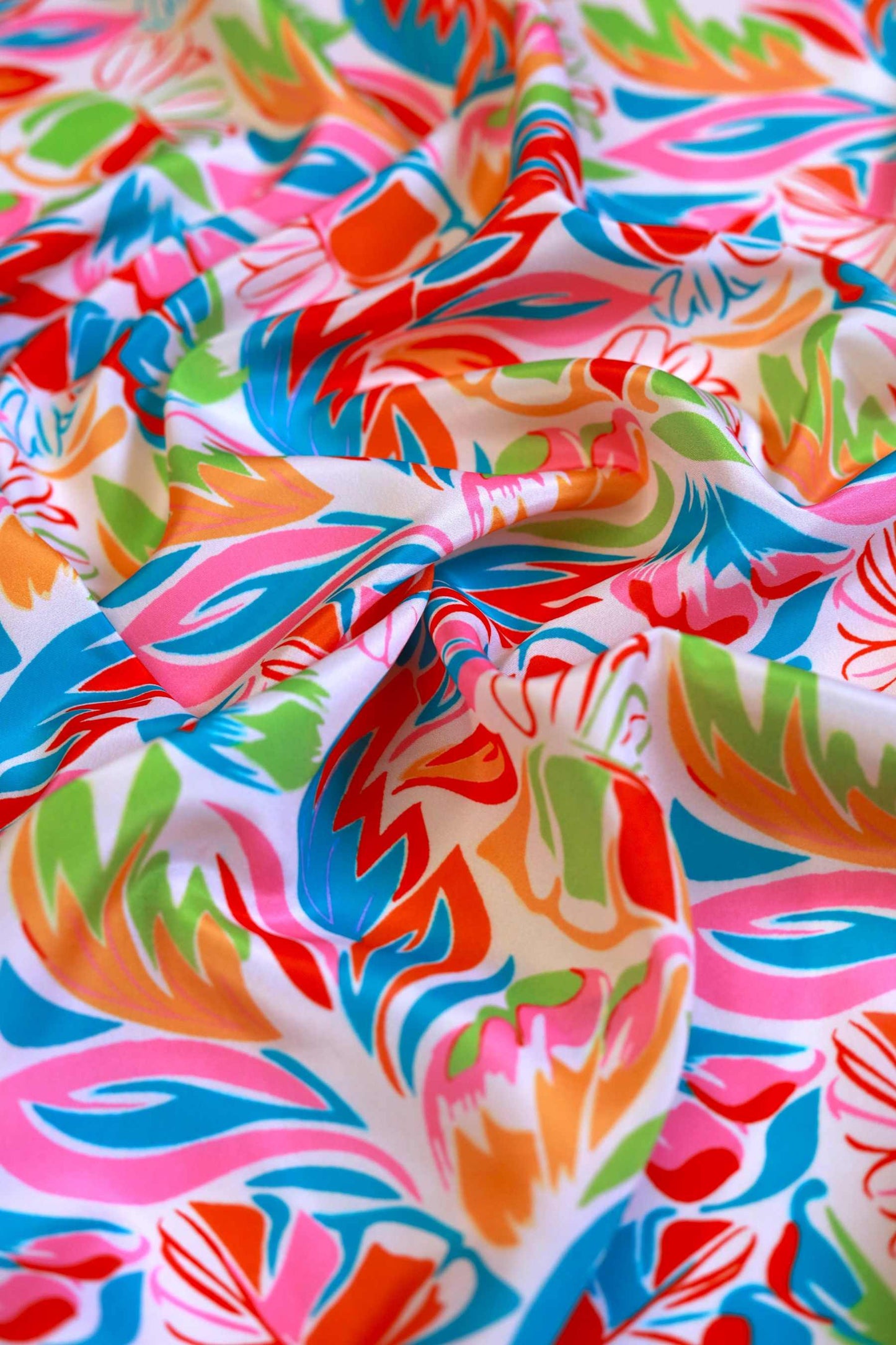 Flora Fiesta French Crepe Fabric