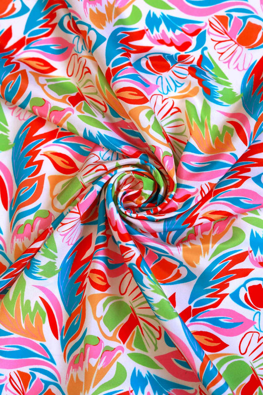 Flora Fiesta French Crepe Fabric
