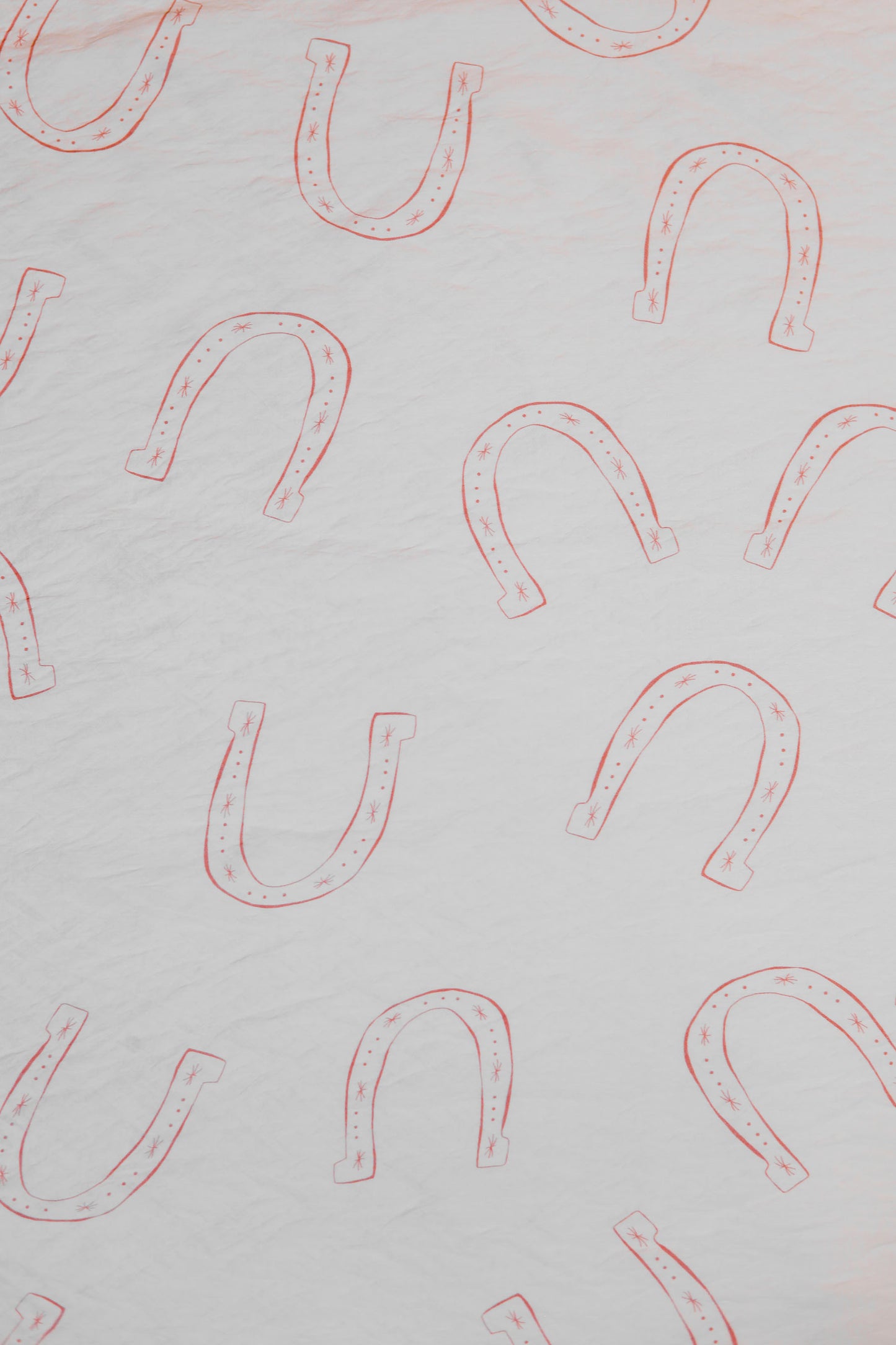 Horseshoe Luxe Minimal Printed Viscose Blend Fabric