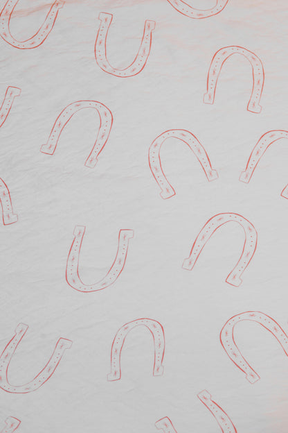 Horseshoe Luxe Minimal Printed Viscose Blend Fabric