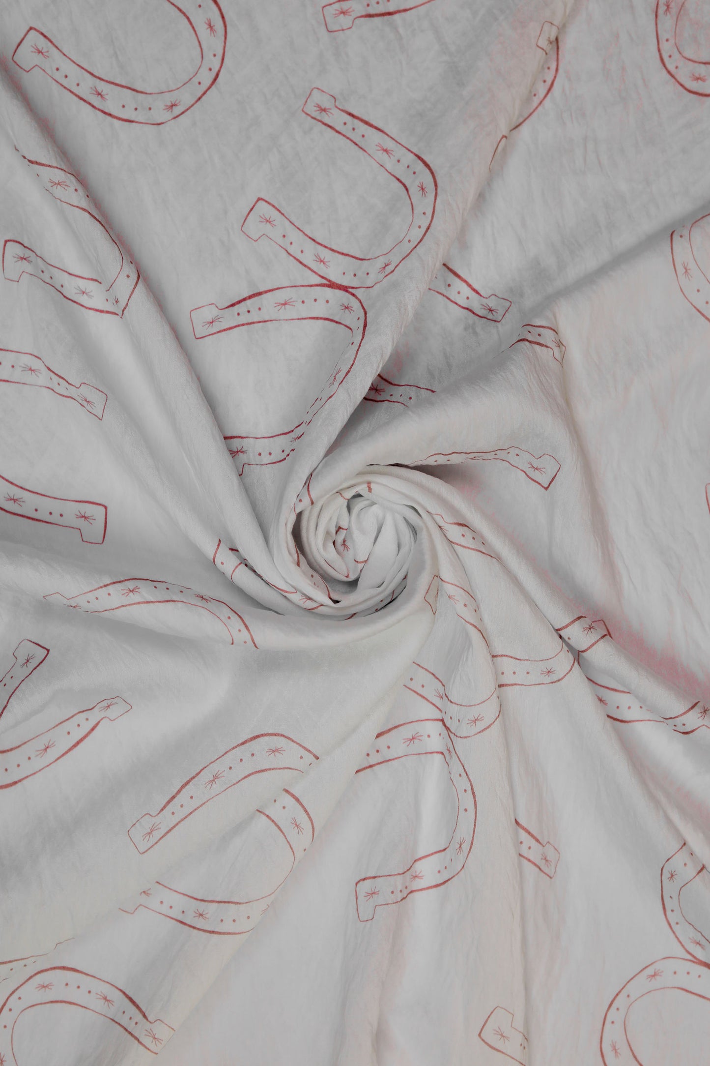 Horseshoe Luxe Minimal Printed Viscose Blend Fabric