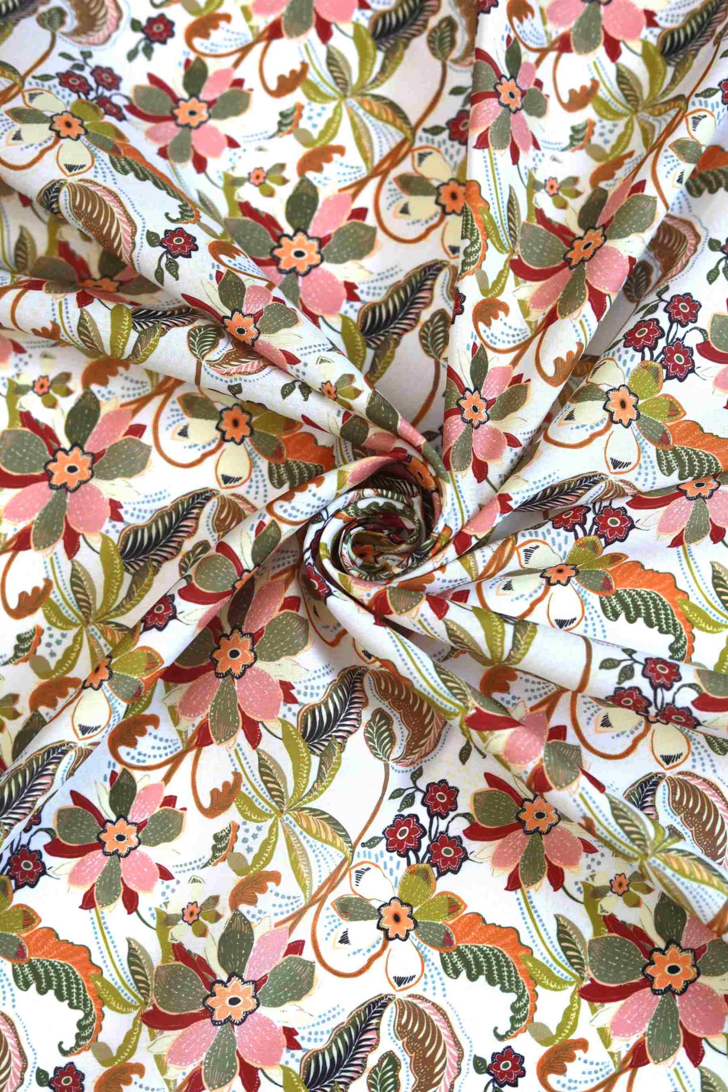 Botanic Harmony Muslin Fabric