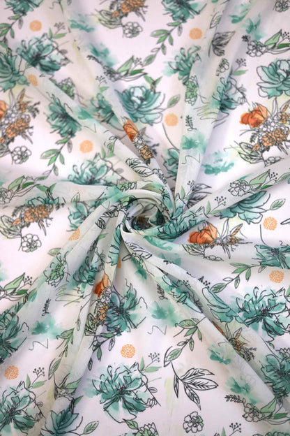 Aquarelle Garden Weightless Fabric