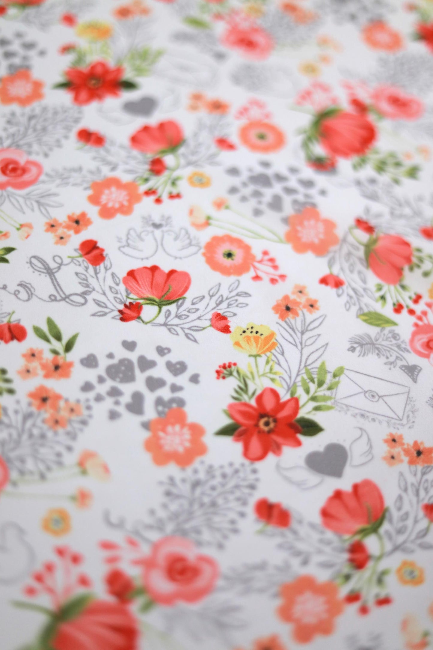 Coral Bloom Weightless Fabric
