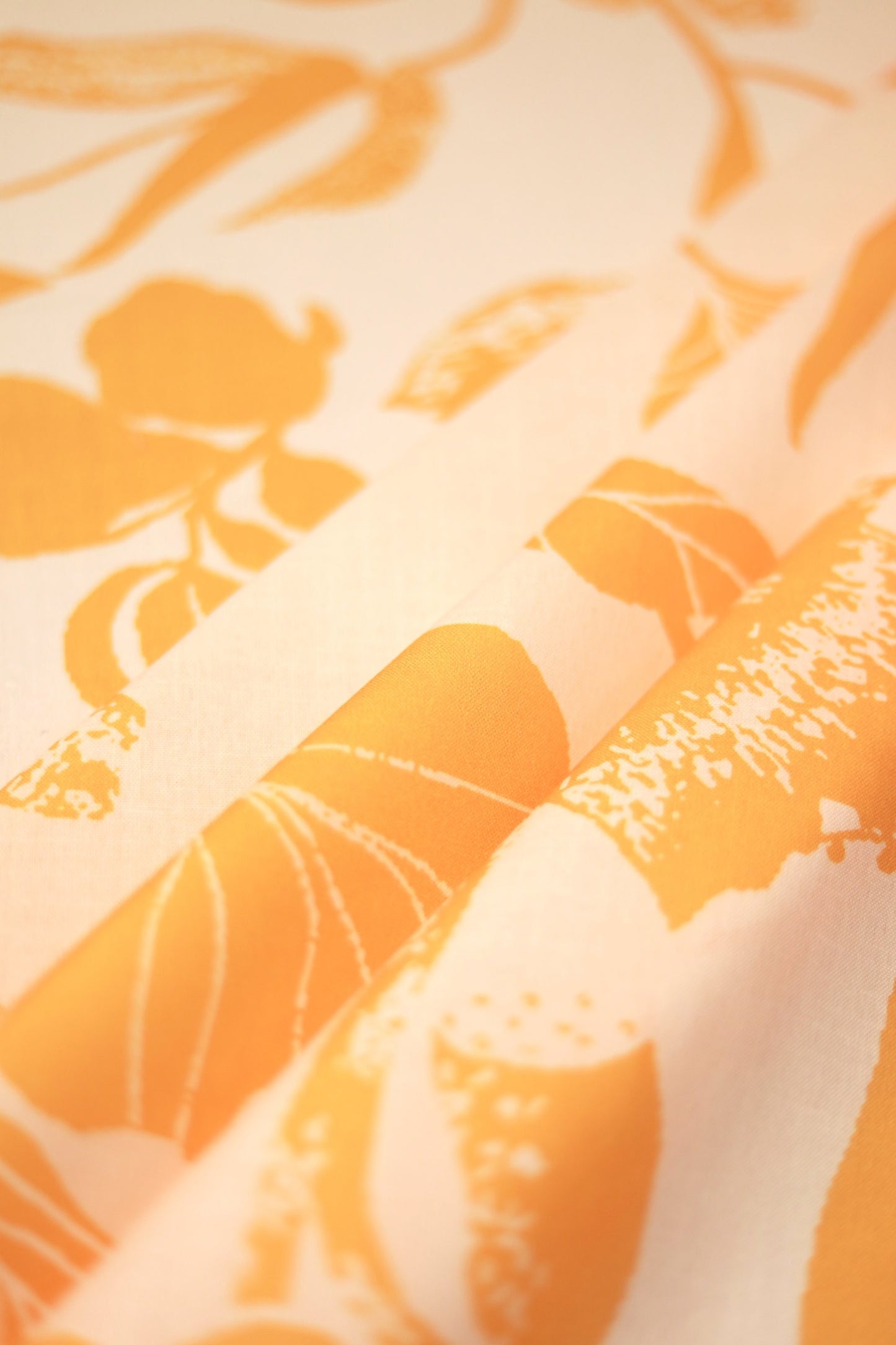 Amber Flora Linen Fabric
