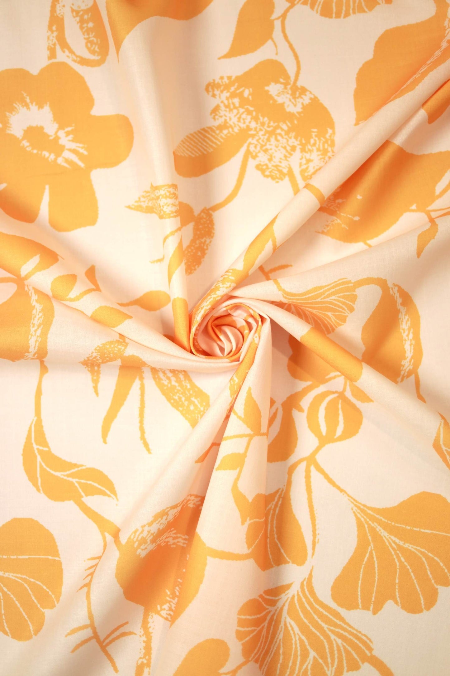 Amber Flora Linen Fabric