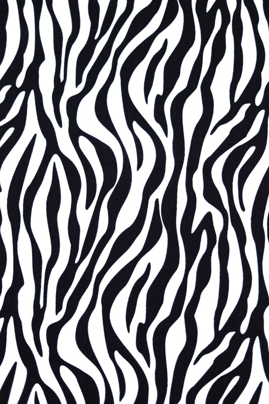 Zebra Zen Linen Fabric