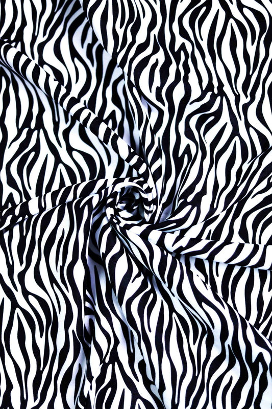 Zebra Zen Linen Fabric
