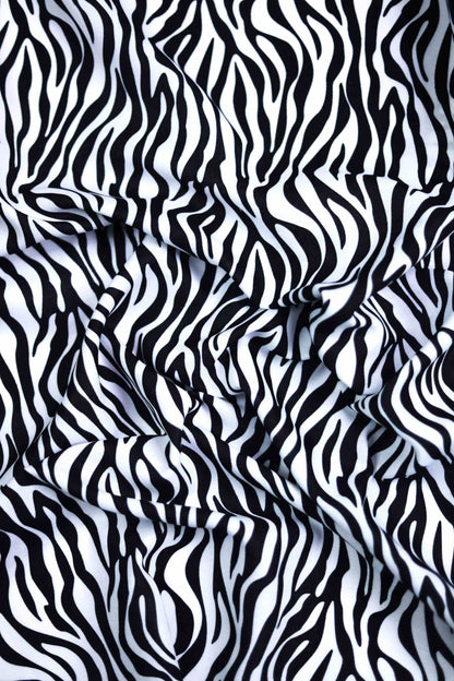 Zebra Zen Linen Fabric