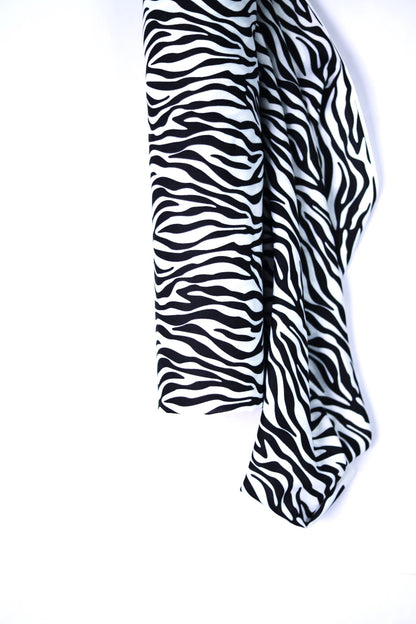 Zebra Zen Linen Fabric