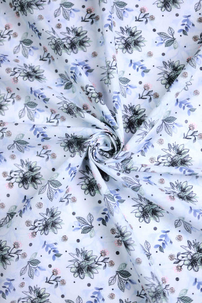 Frosted Flora Muslin Fabric