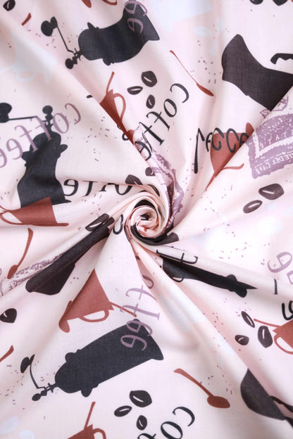 Café Muslin Mood Fabric