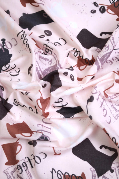 Café Muslin Mood Fabric
