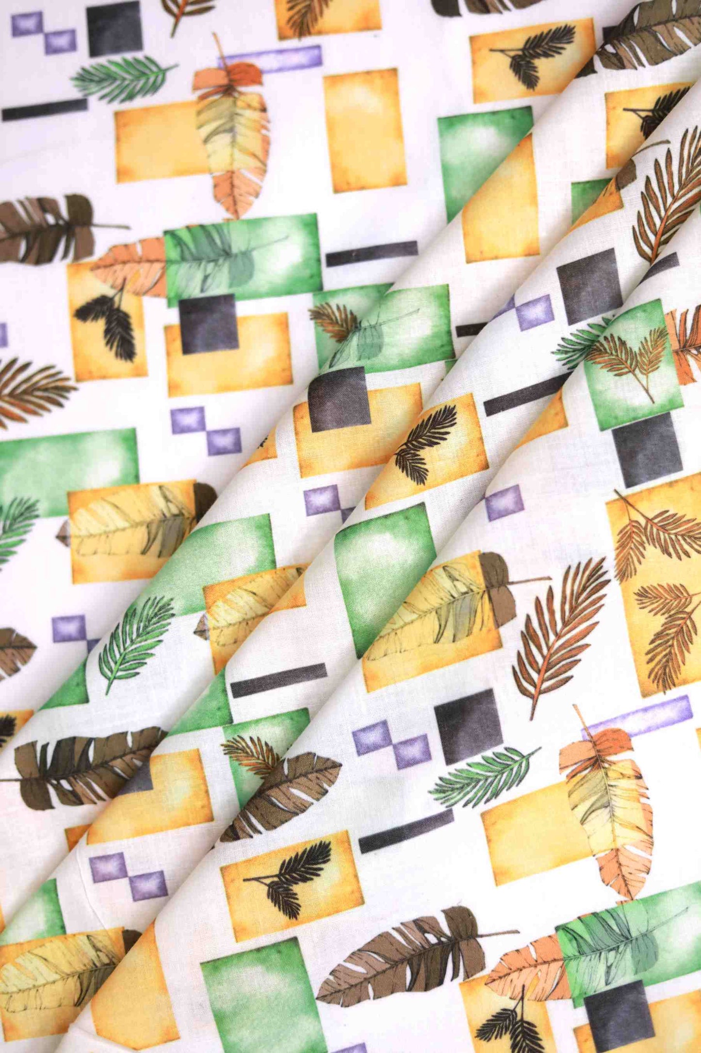 Retro Tropic Muslin Fabric
