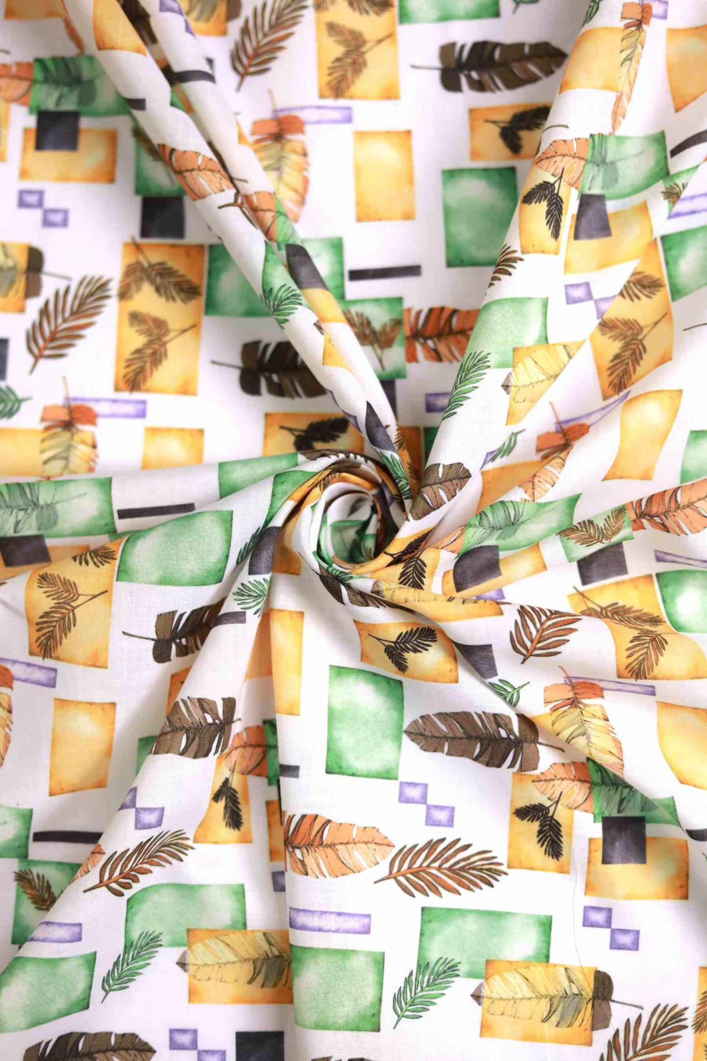 Retro Tropic Muslin Fabric