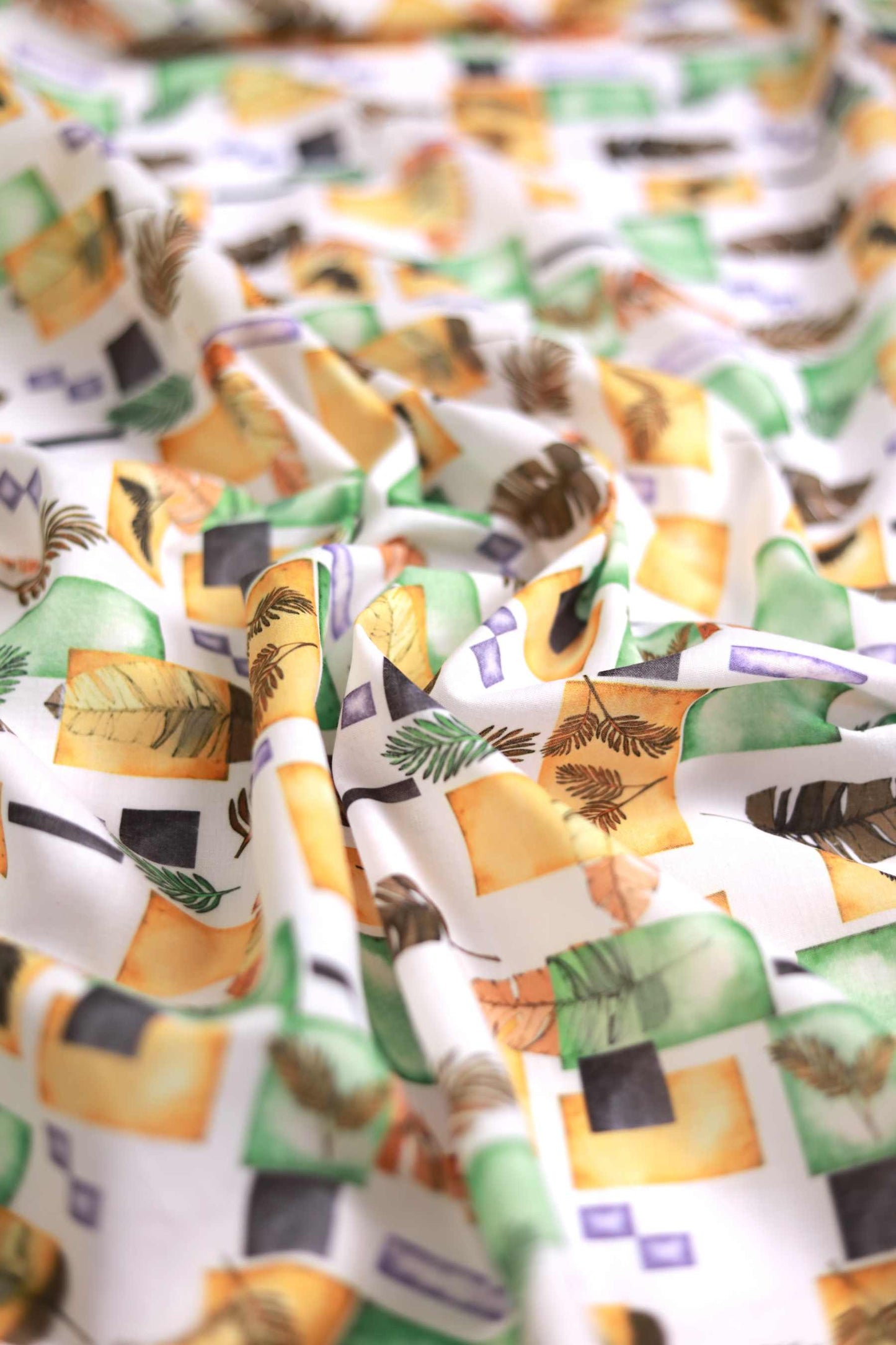 Retro Tropic Muslin Fabric