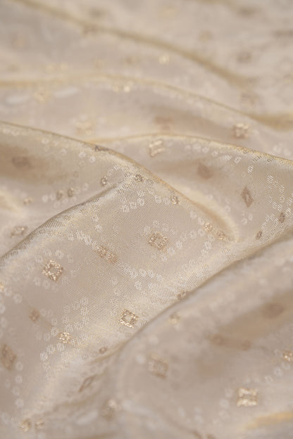 Regal Luxe Champagne Zari Jacquard