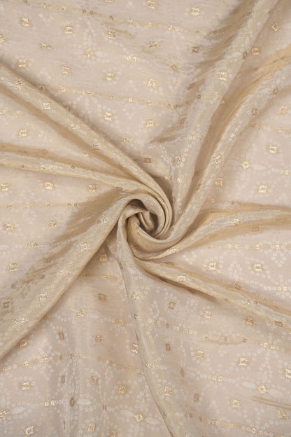 Regal Luxe Champagne Zari Jacquard