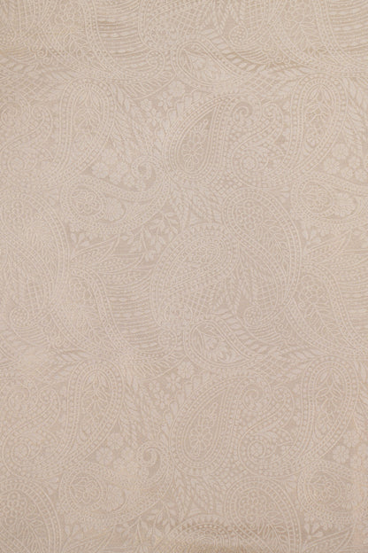 Majestic Ivory Carving Tissue Jacquard Fabric