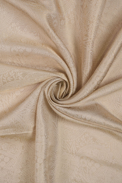 Majestic Ivory Carving Tissue Jacquard Fabric