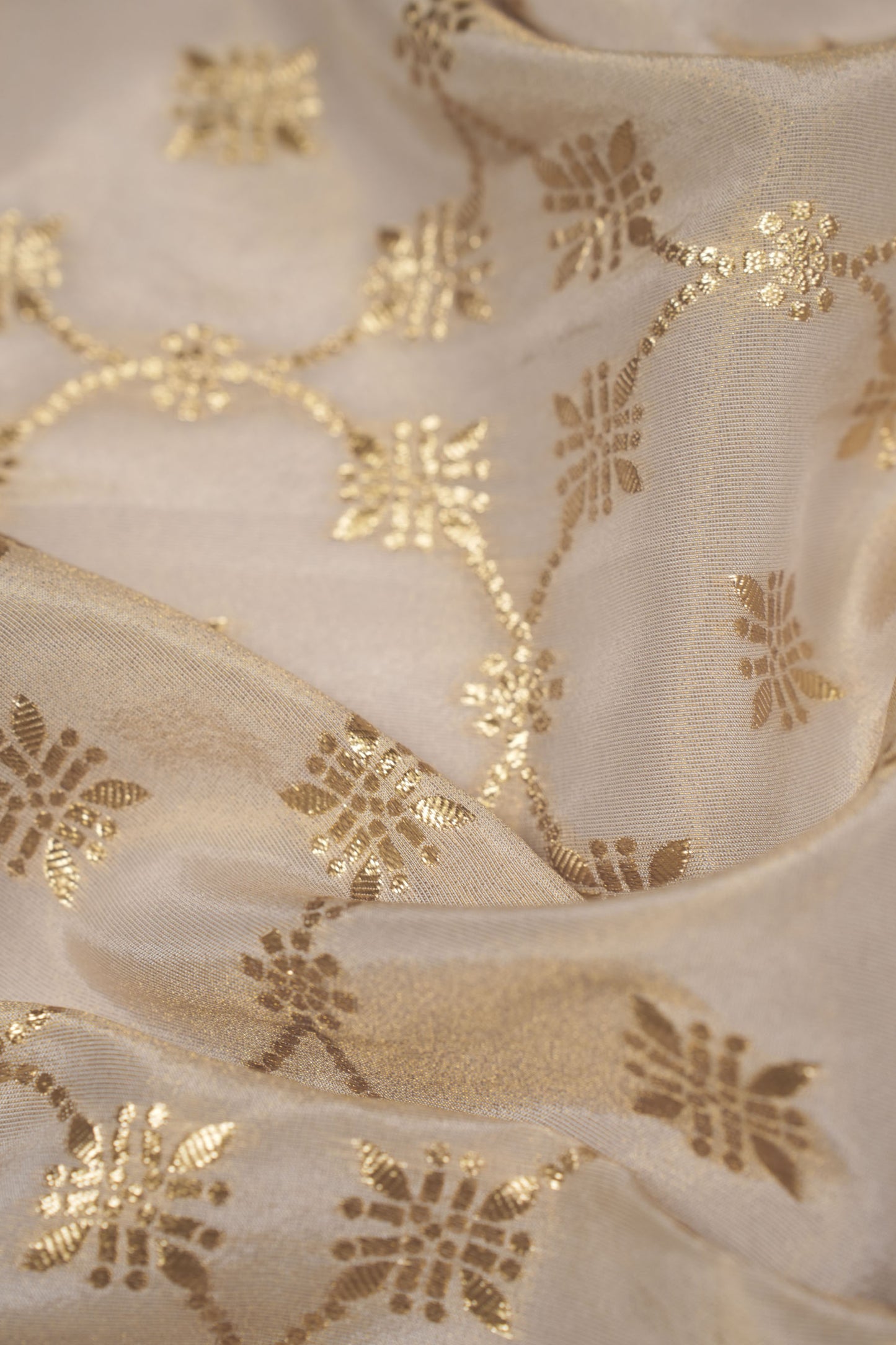 Imperial Frost Bloom Floral Jacquard