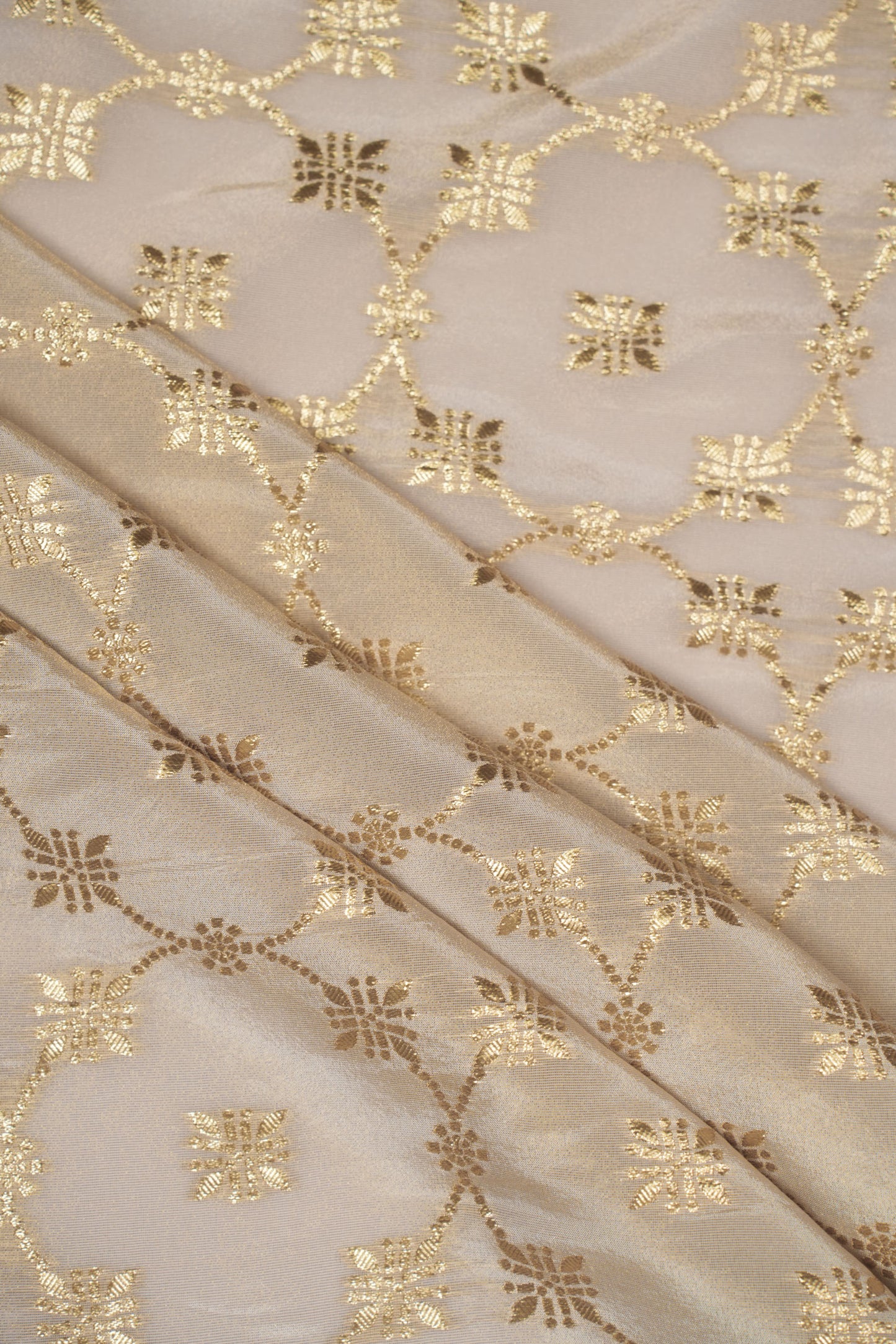 Imperial Frost Bloom Floral Jacquard
