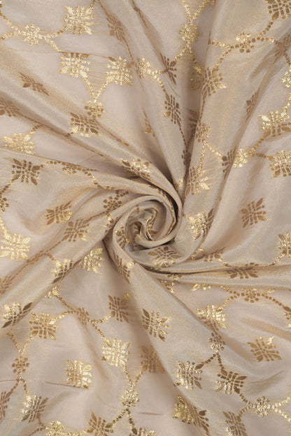 Imperial Frost Bloom Floral Jacquard