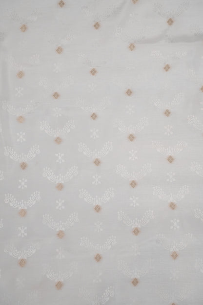 Opal Weave Floral Tissue Jacquard Fabric