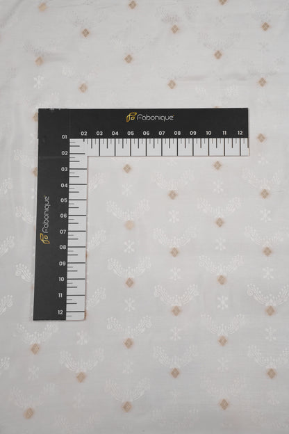 Opal Weave Floral Tissue Jacquard Fabric
