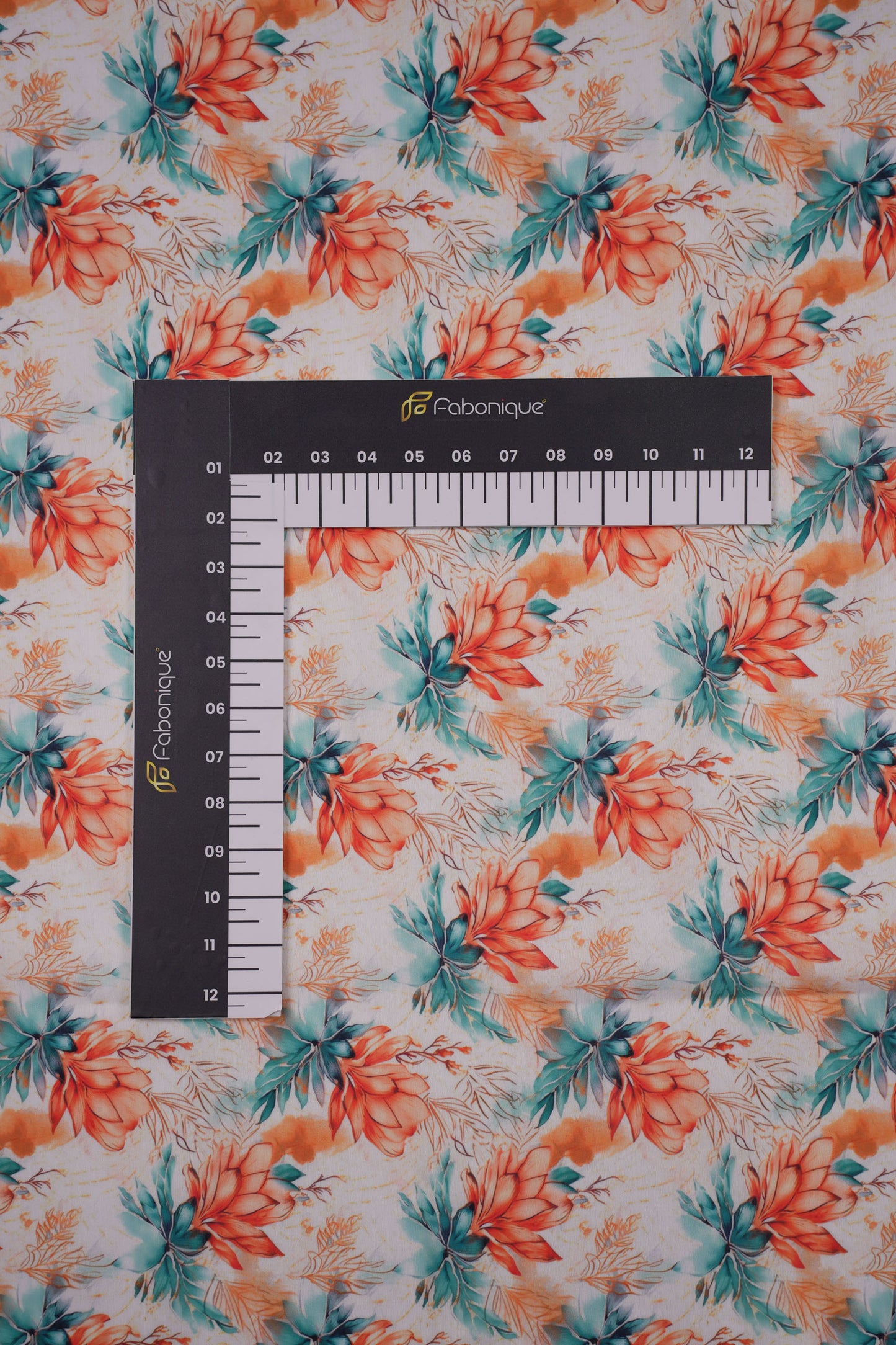 Tropical Rustique Floral Chanderi Printed Fabric