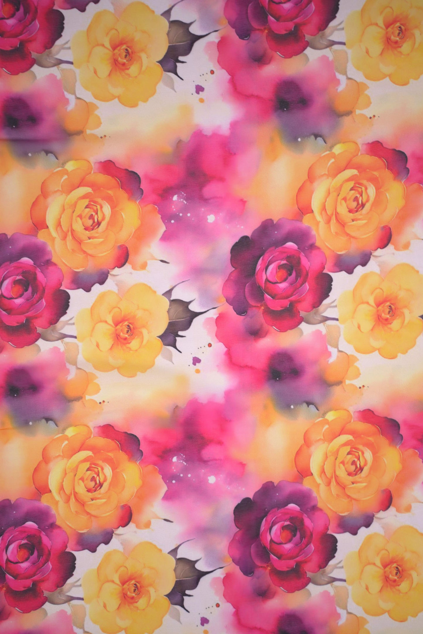 Sunset Bloom Floral Weightless Printed Fabric