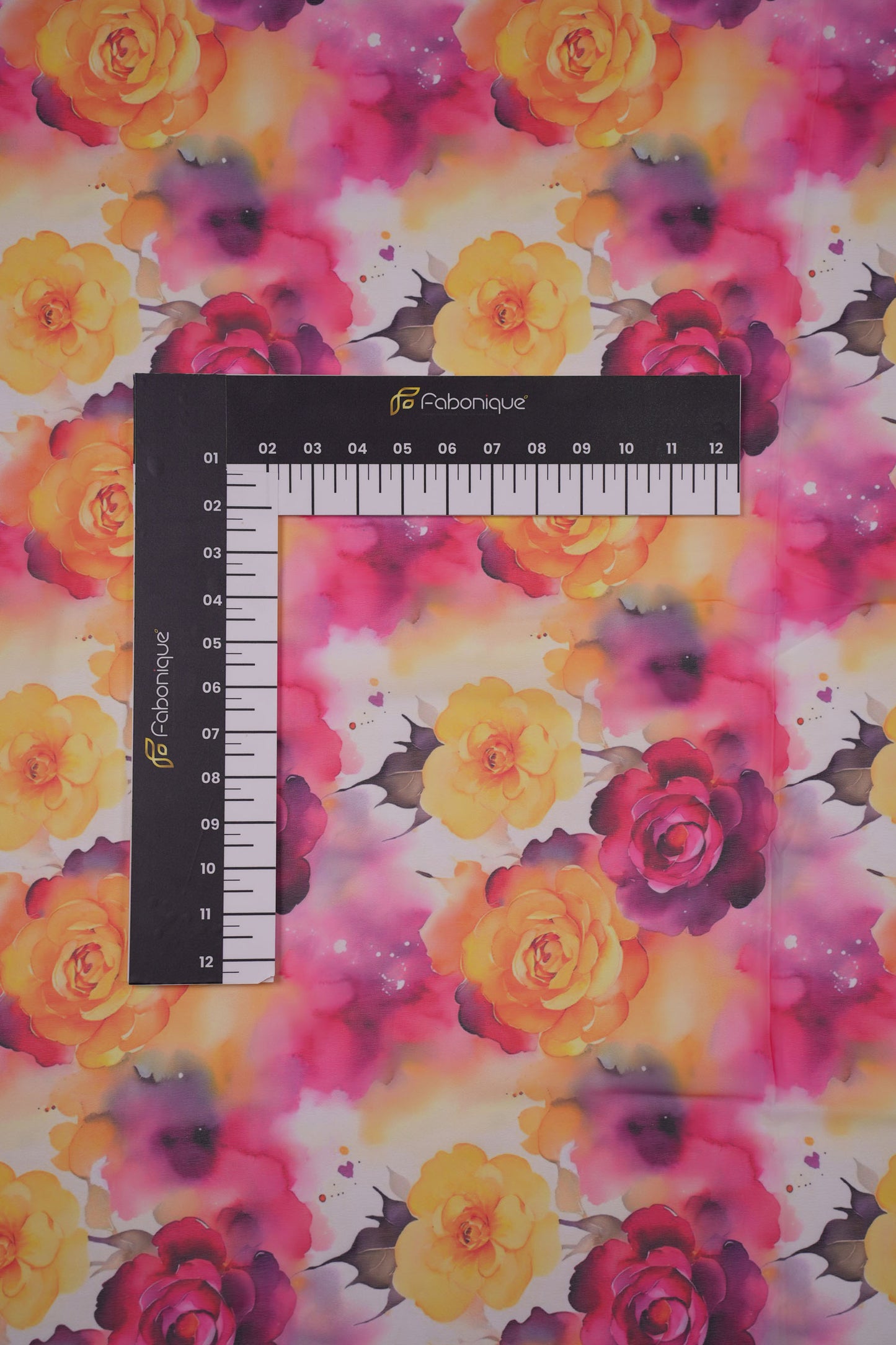 Sunset Bloom Floral Weightless Printed Fabric